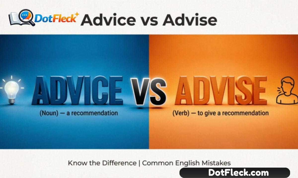 Advice vs Advise