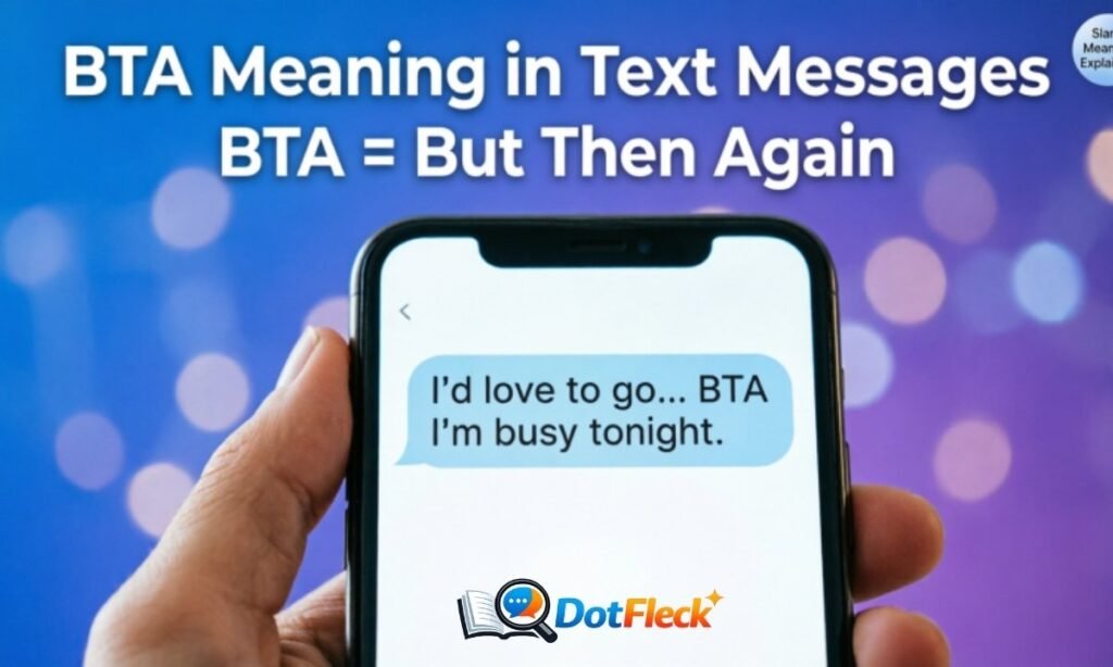 BTA Meaning in Text Messages