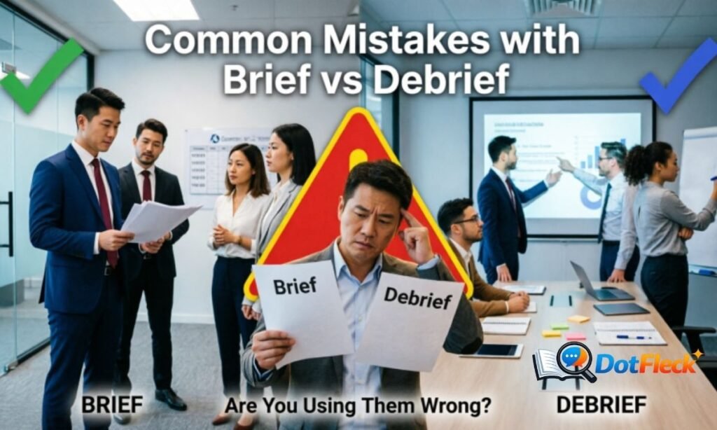 Common Mistakes with Brief vs Debrief