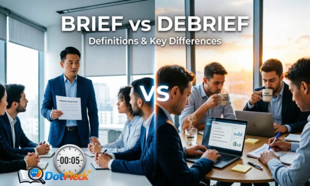 Definitions  Brief vs Debrief