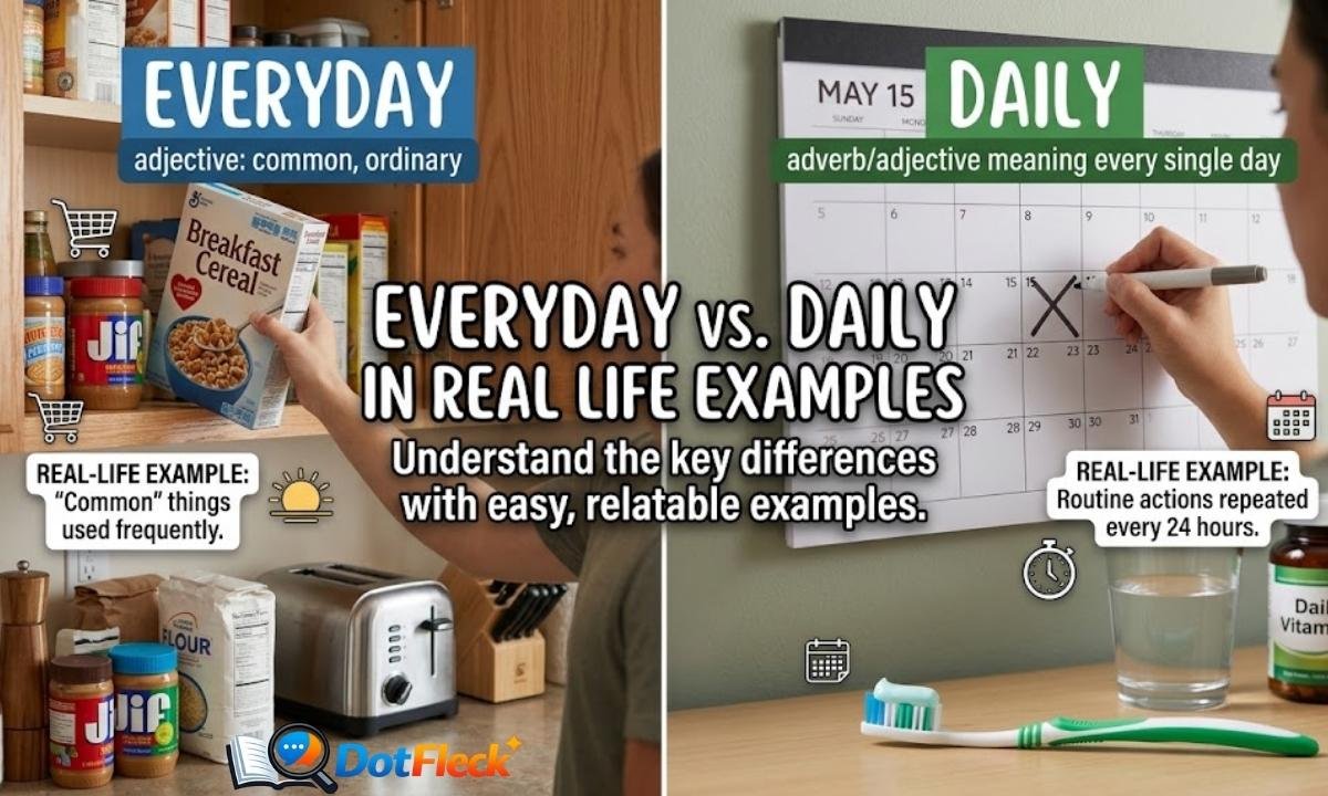 Everyday vs Daily in Real Life Examples