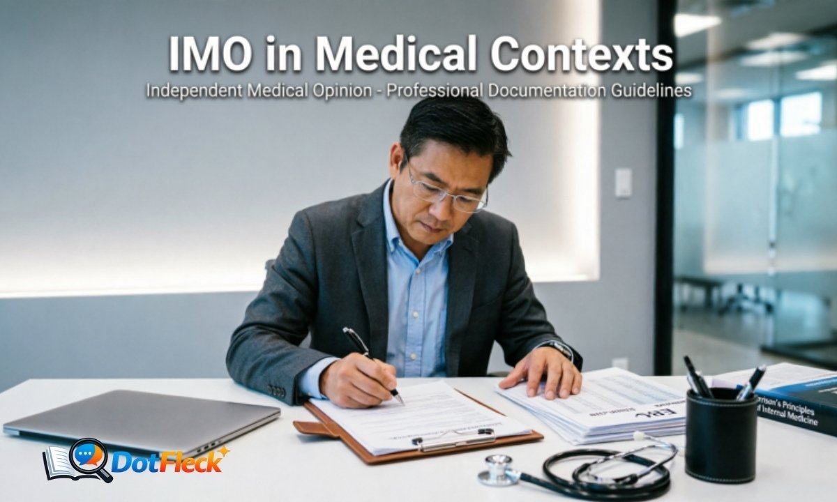 IMO in Medical or Formal Contexts