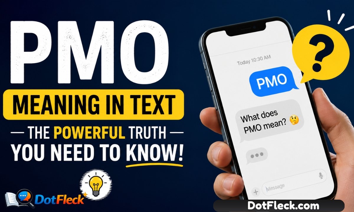 PMO Meaning in Text