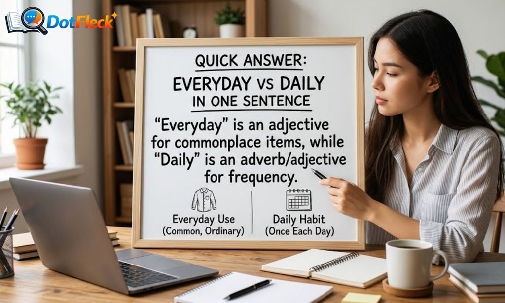 Quick Answer Everyday vs Daily in One Sentence