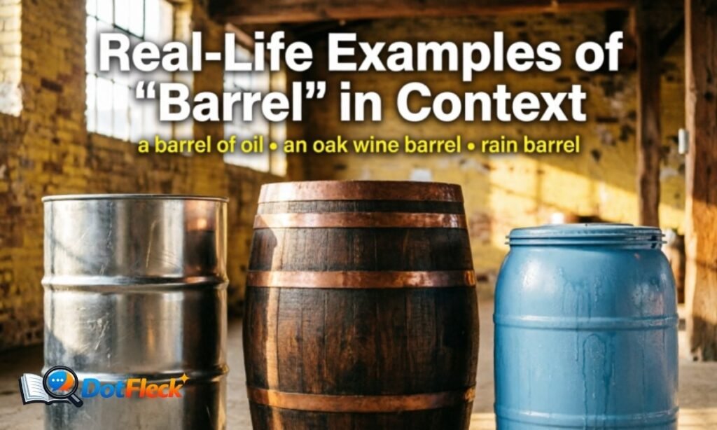 Real-Life Examples of Barrel in Context