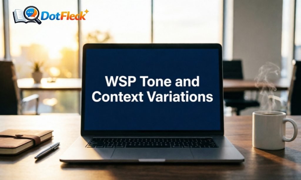 WSP Tone and Context Variations
