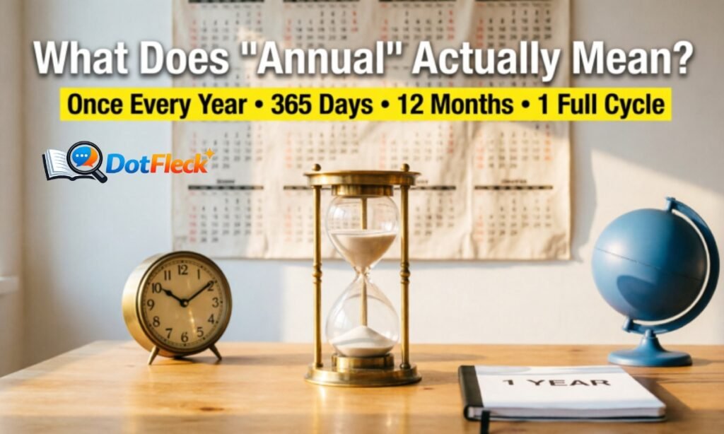 What Does Annual Actually Mean