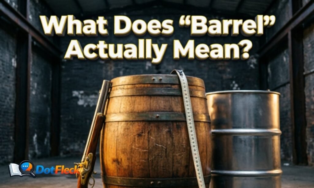 What Does Barrel Actually Mean