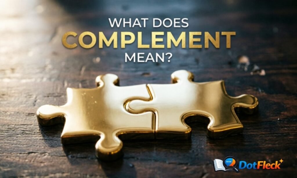 What Does Complement Mean