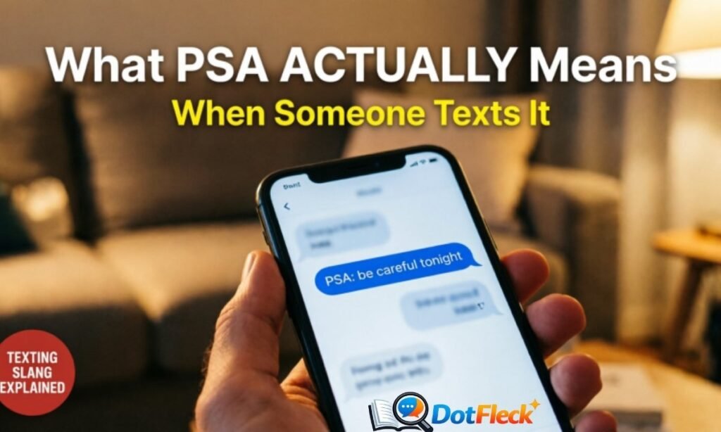 What PSA Actually Means When Someone Texts It