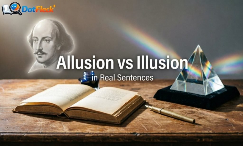 Allusion vs Illusion in Real Sentences