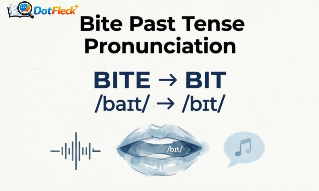 Bite past tense pronunciation