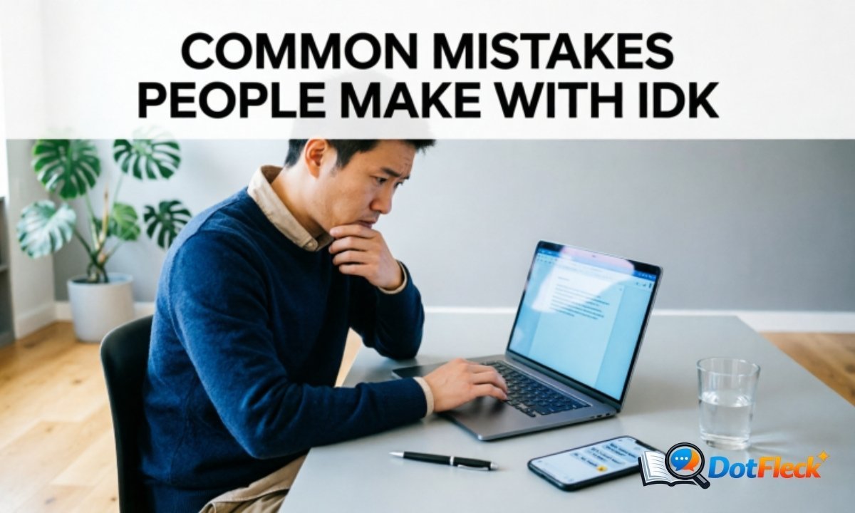 Common Mistakes People Make With IDK