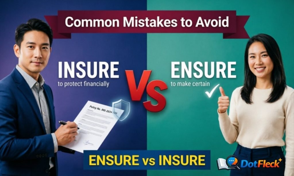 Common Mistakes to Avoid Ensure vs Insure