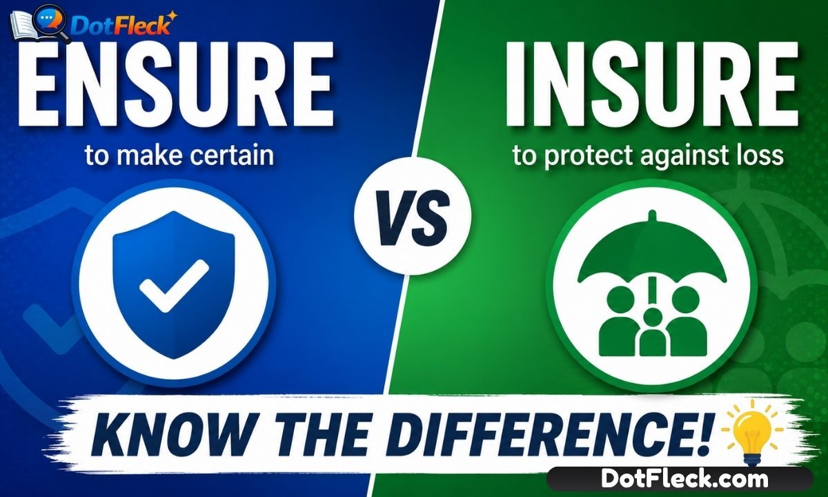 Ensure vs Insure