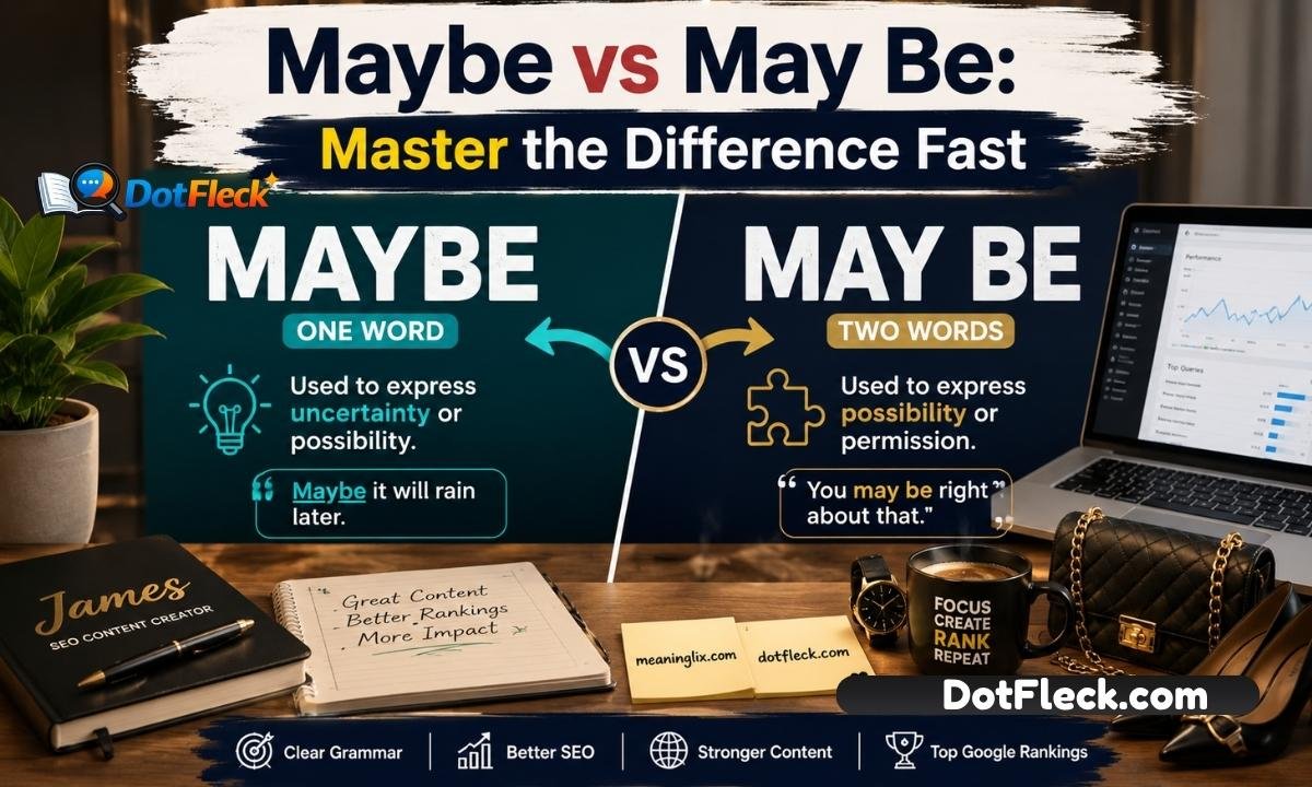 Maybe vs. May Be