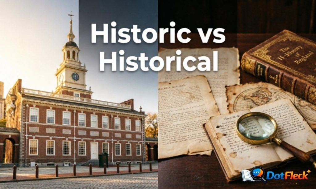 Real-Life Examples in Context Historic vs Historical