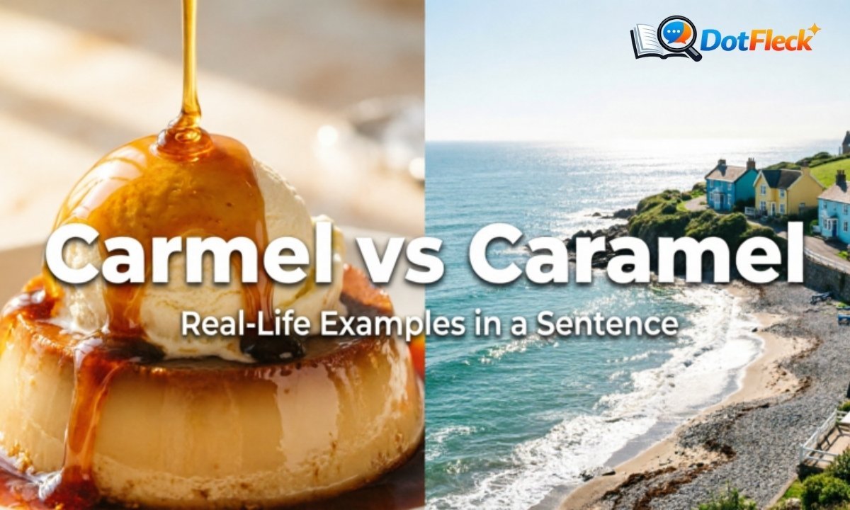 Real-Life Examples of Carmel or Caramel in a Sentence