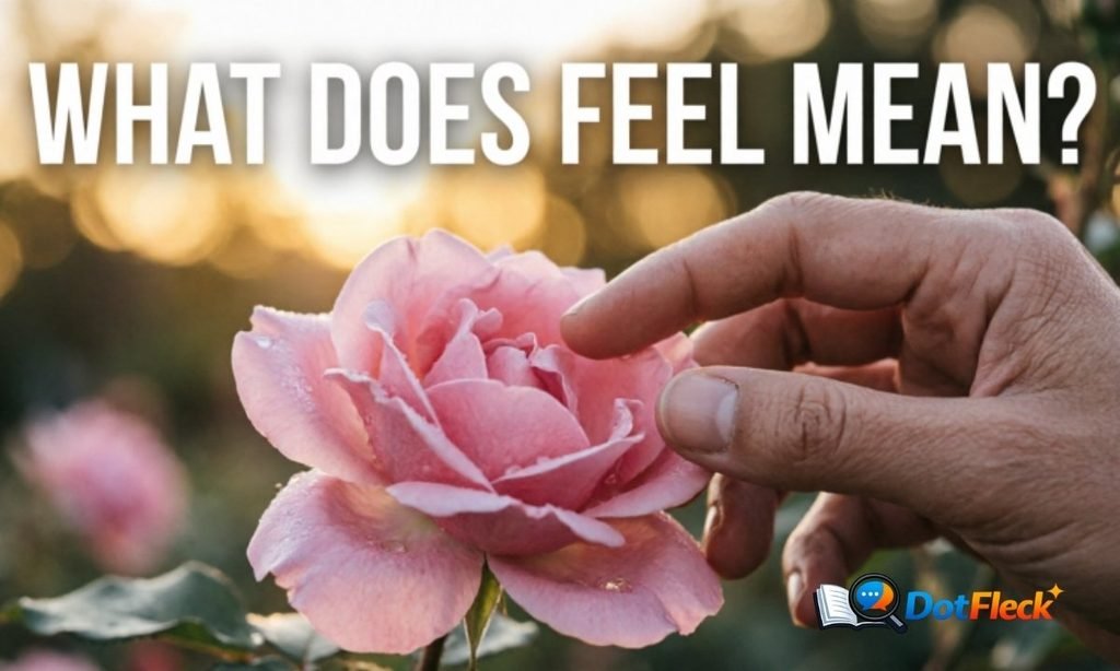 What Does Feel Mean