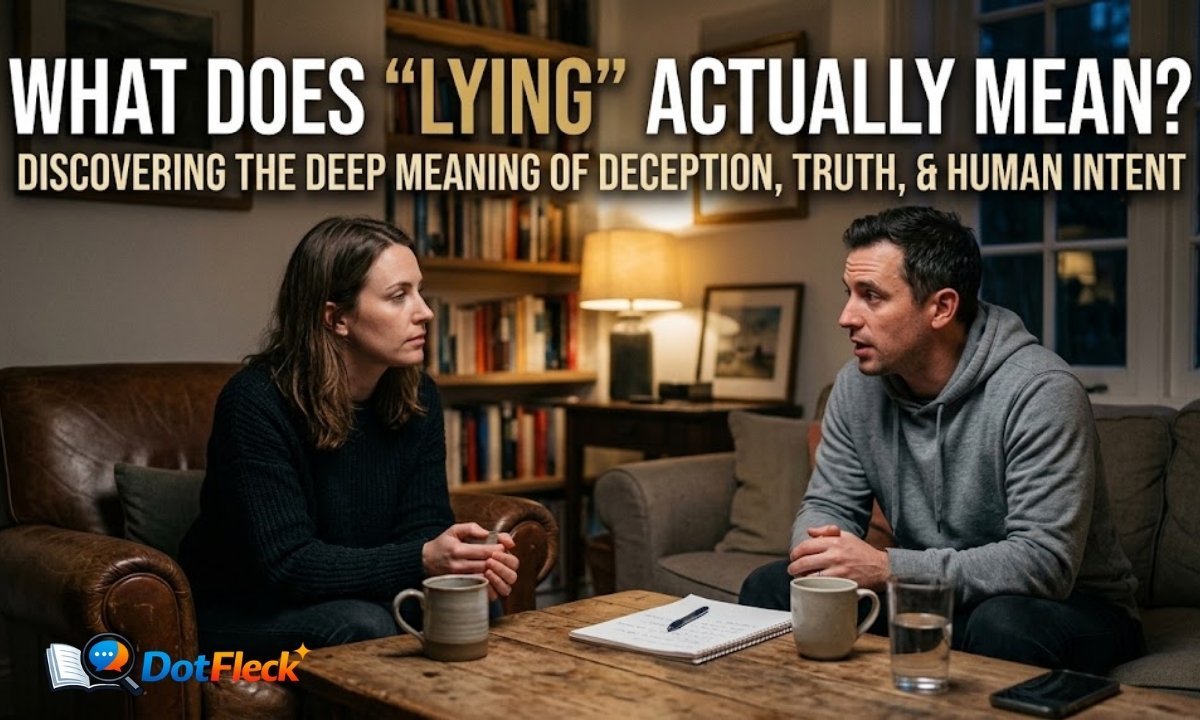 What Does Lying Actually Mean