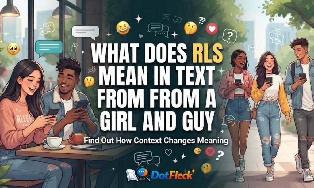 What Does RLS Mean in text from a Girl and Guy