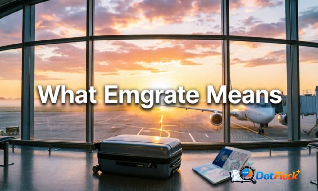 What Emigrate Means