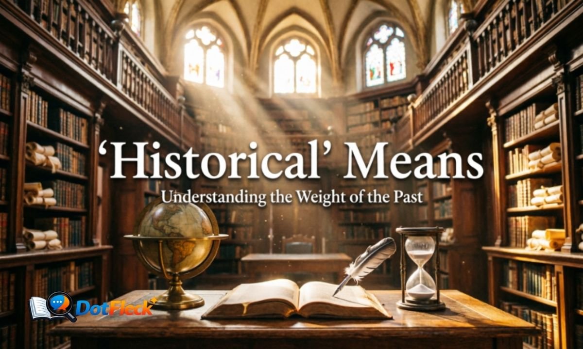 What Historical Means