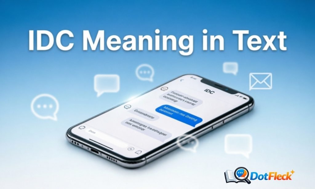 What IDC Actually Means in Everyday Texting