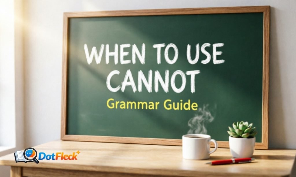 When to Use Cannot