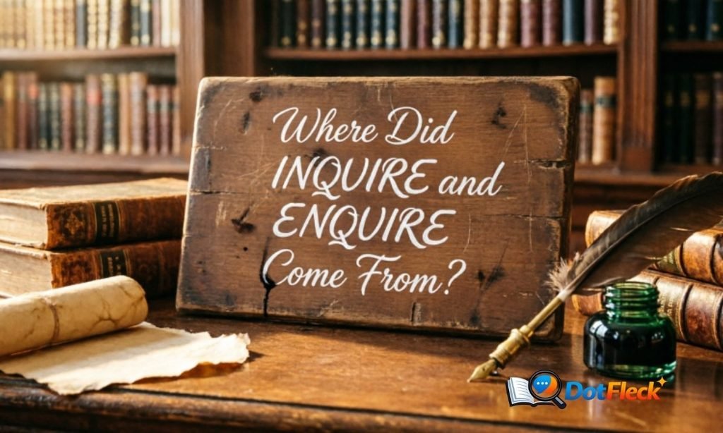 Where Did Inquire and Enquire Come From