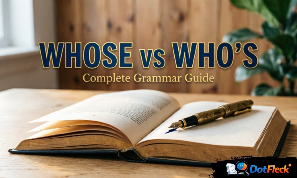 Whose or who's name