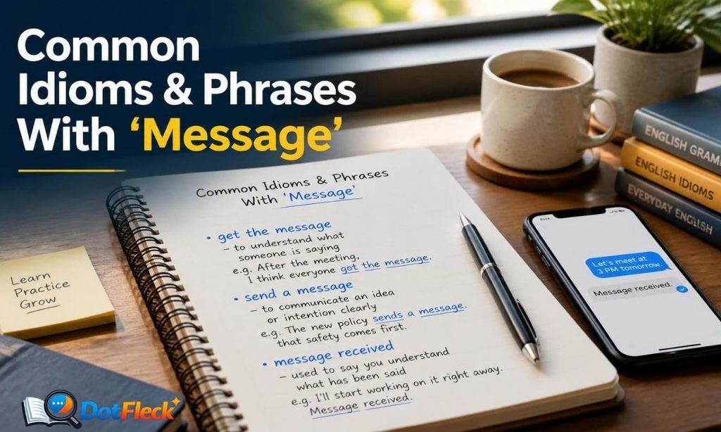 Common Idioms and Phrases With Message