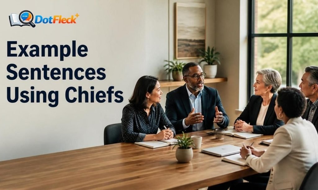 Example Sentences Using Chiefs