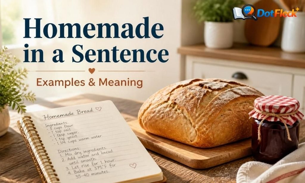 Homemade in a Sentence Examples