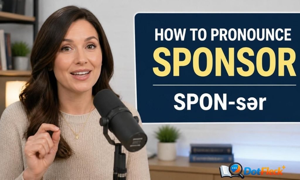 How to Pronounce Sponsor