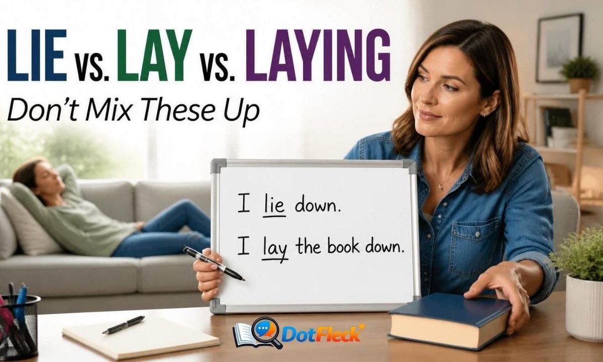 Lie vs. Lay vs. Laying