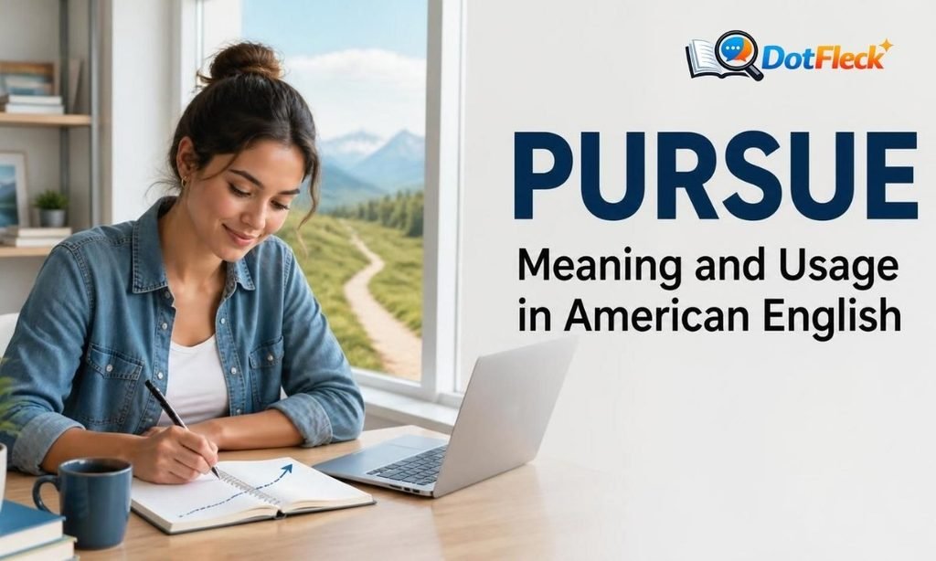Meaning and Usage of Pursue in American English
