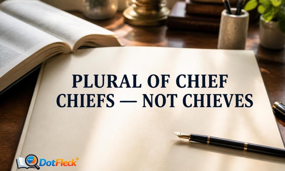 Plural of Chief