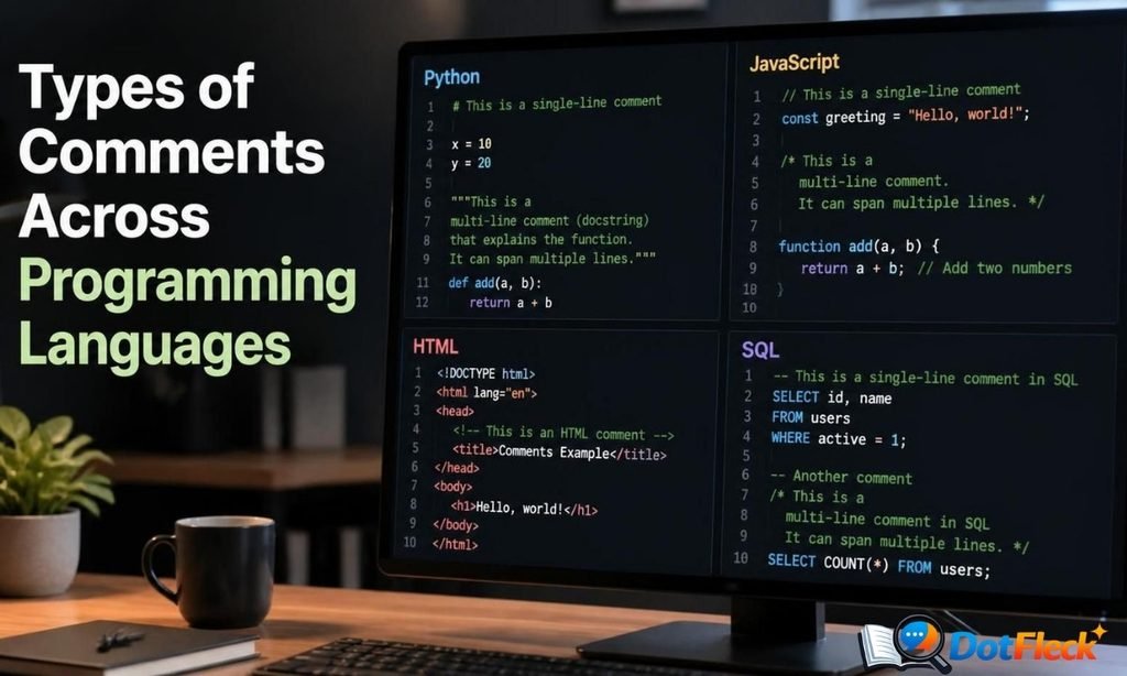Types of Comments Across Programming Languages